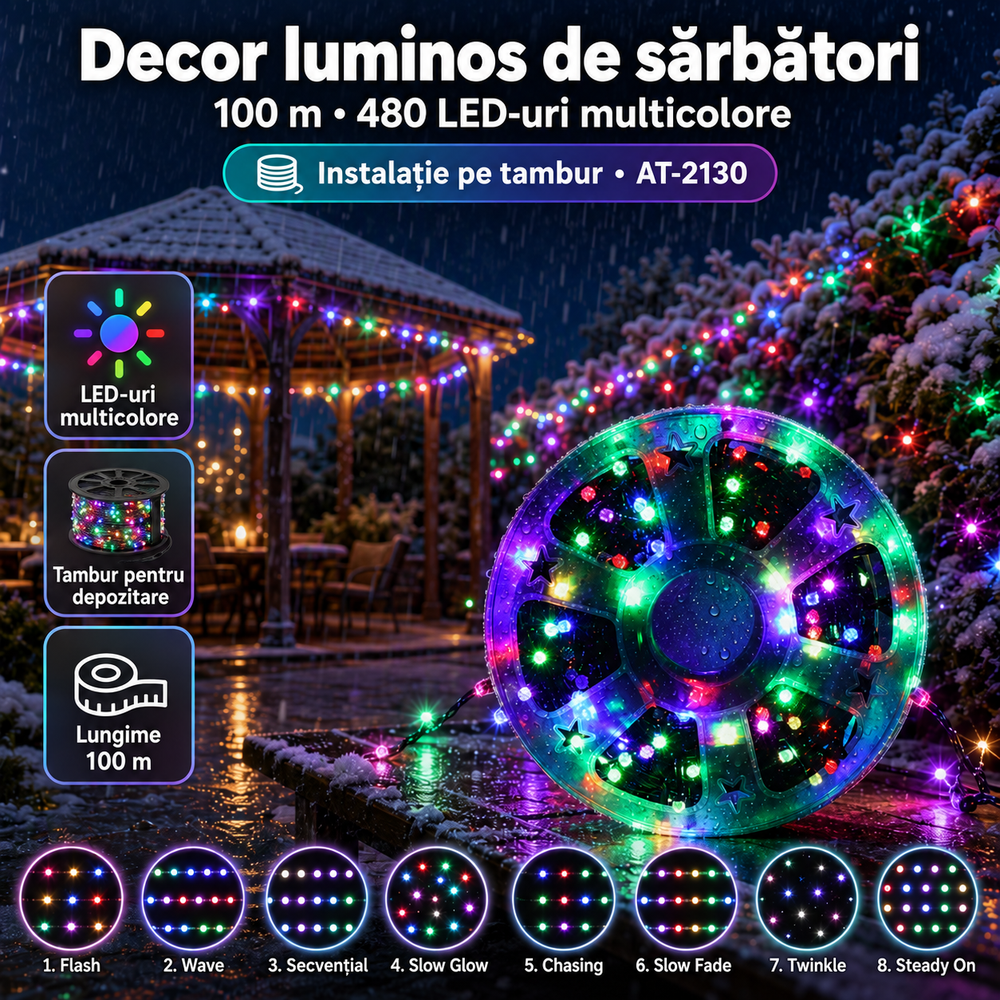 AT-2130 – grafică decor multicolor și tambur