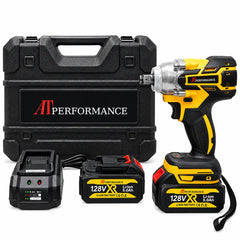 Mașină de Înșurubat cu Impact AT PERFORMANCE® 850Nm, 128V, 2 Acumulatori 5Ah, Set 40 Accesorii, Valiză Transport