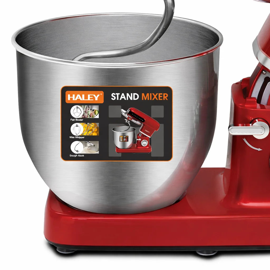 Mixer Planetar Profesional HALEY HY-2418, 2500W, Bol Inox 12L, 9 Viteze + Pulse, Display Touch