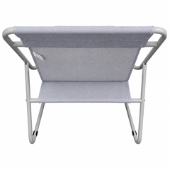 Set Mobilier Grădină AT PERFORMANCE® 4 Piese, Canapea 2 Locuri + 2 Fotolii + Măsuță, Cadru Metalic
