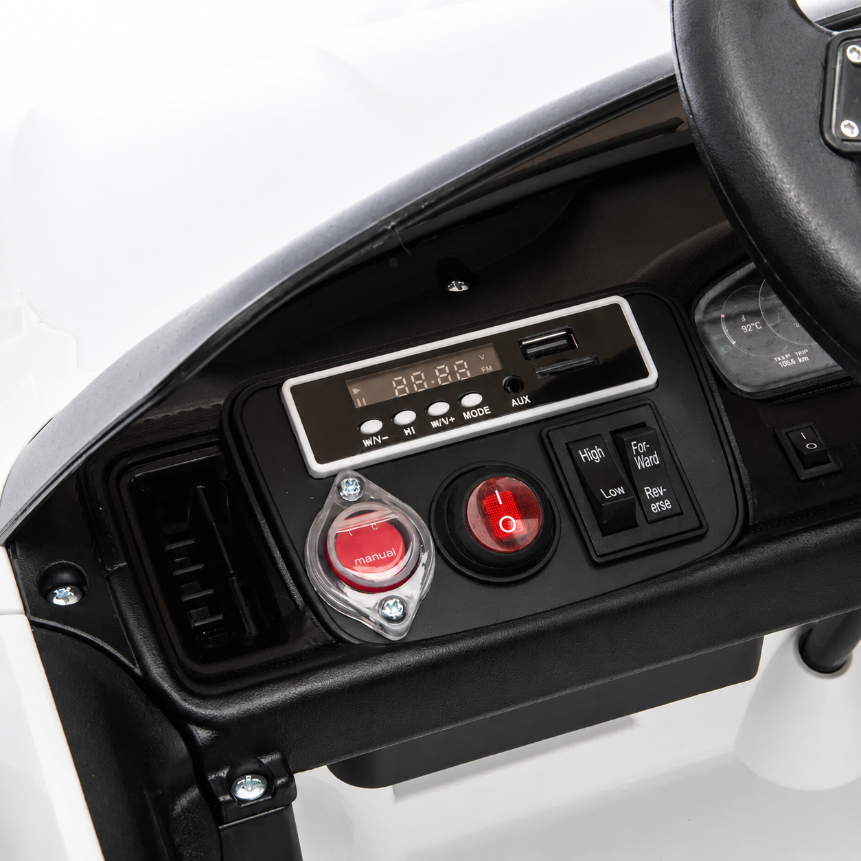 Mașinuță Electrică Pentru Copii Porsche, 12V, Telecomandă, MP3, USB, AUX, Radio FM, Viteză 2–4 km/h, Sarcină Maximă 30 kg, 3 Ani+