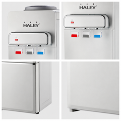 Dozator de Apă HALEY HY-2306, Apă Caldă, Rece și la Temperatura Camerei, Răcire cu Compresor, 650W, 3 Robinete, Blocare Copii, Dulap Depozitare