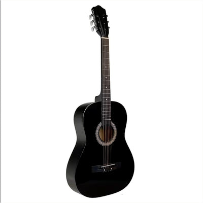Chitara AT PERFORMANCE®, Clasica 4/4 Neagra, 38" (95cm), Lemn, 6 Corzi metalice, 20 De Taste.