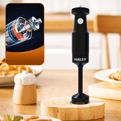 Blender Vertical HALEY HY-1134, 1200W, Lamă Din Oțel Inoxidabil, Protecție Anti-Stropire, Operare Cu O Singură Mână