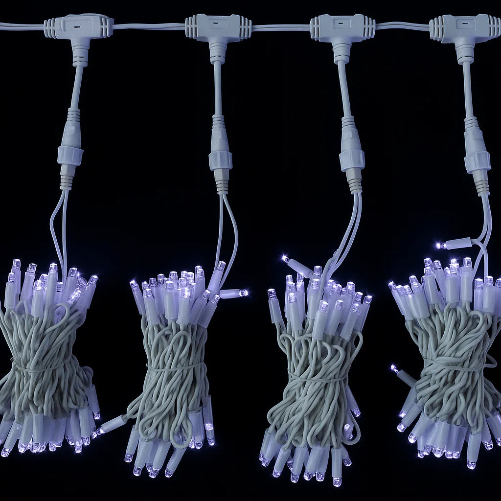 Instalație luminoasă tip perdea AT Performance 3x2M, 240 LED, IP65, efect curgere