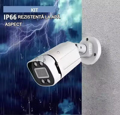 Kit supraveghere video AHD, AT PERFORMANCE®, Full HD - NVR si 4 camere exterior 5MP full HD 1080P