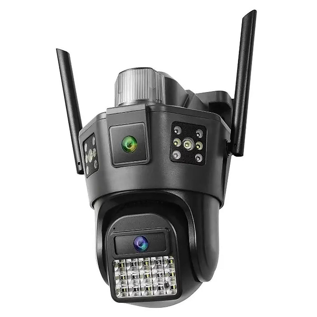 Cameră de Supraveghere AT PERFORMANCE® Exterior 4G SIM PTZ 355° – Triple Screen, Detectare Mișcare, Vedere Nocturnă HD