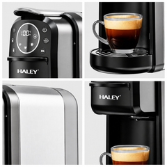 Espressor Cu Capsule HALEY HY-2833 4 În 1, 20 Bari, 1400W, Rezervor 700 ml, Control Tactil, Temperatură Reglabilă