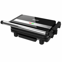Aparat Panini Maker HALEY HY-8615, 1500W, Plăci Antiaderente, Control Automat al Temperaturii, Balama Flotantă, Deschidere 105°, Indicatoare Luminoase