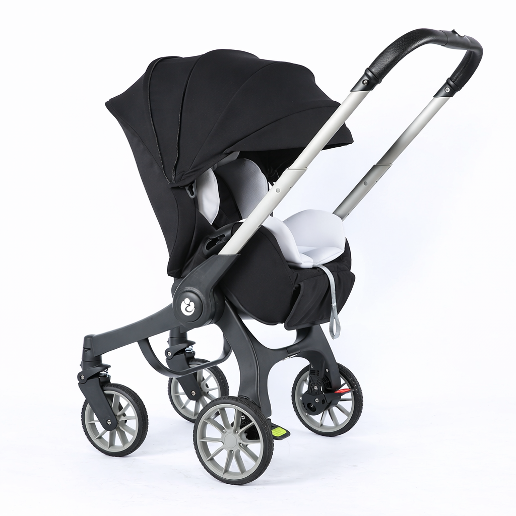 Cărucior 4 în 1 pentru Bebeluși Stroller Plus 2053 – Sistem Multifuncțional, 0-3 Ani