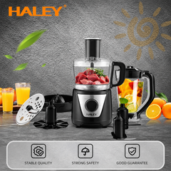Robot de Bucătărie HALEY® HY-1325, 8 în 1, 1500W, Blender 1.5L, Procesor 1L, 2 Viteze + Pulse, Lame Inox