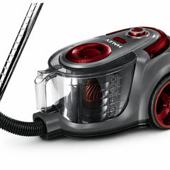 Aspirator fără sac HALEY 2L,1200W, Aspirator de praf Aspirator puternic cu fir, de calitate, cu ciclon, Rosu/Gri