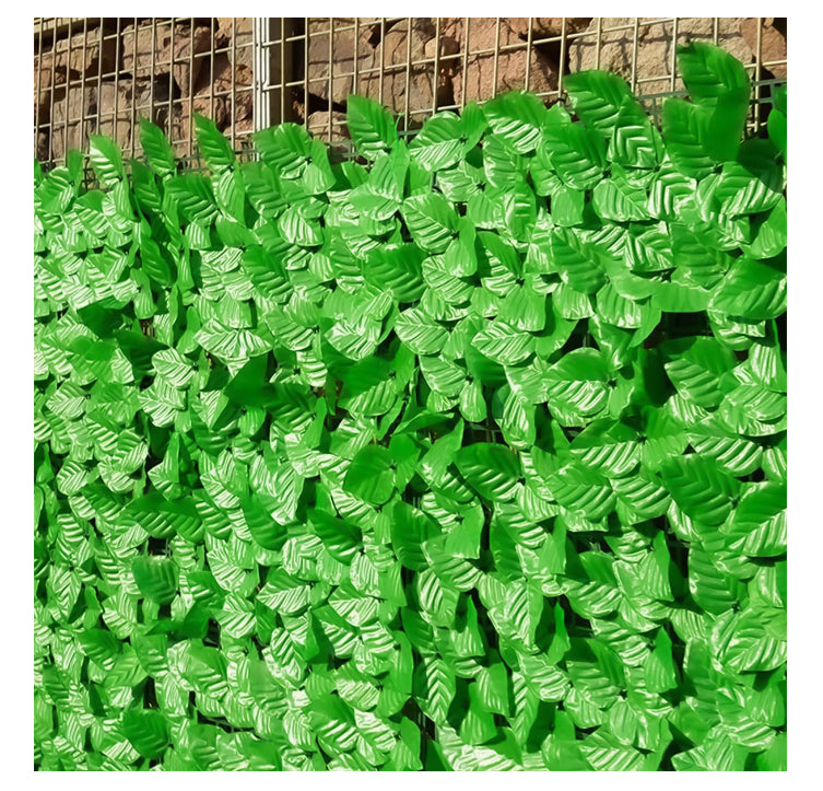 Gard viu decorativ frunze artificiale AT PERFORMANCE®, 3m x 1m lungime, verde deschis