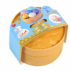 Jucărie Antistres Squishy Dumpling AT PERFORMANCE®, 10 cm, Gălușcă Moale din Silicon, cu Cutie și Culoare Surpriză