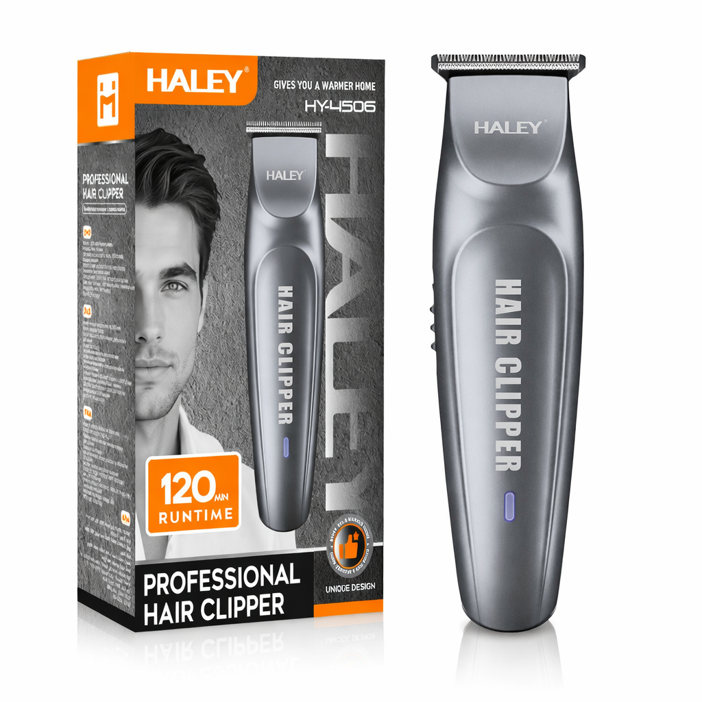 Aparat de tuns păr și barbă HALEY HY-L506 – Profesional, USB, 120 min autonomie