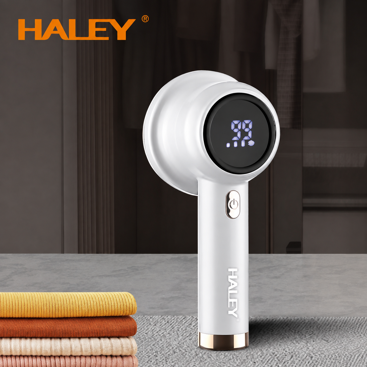 Aparat Electric De Îndepărtat Scame HALEY HY-125, Reîncărcabil, Motor 8500 RPM, 6 Lame Din Oțel Inoxidabil, Afișaj Digital, Protecție Triplă