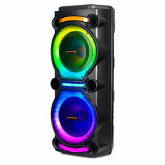 Boxă Portabilă Karaoke Sing-e ZQS8212, 40W, 2 x 8", Microfon Wireless Inclus, Bluetooth, LED RGB, Acumulator 3600mAh, Telecomandă