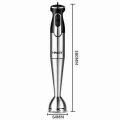 Blender Vertical HALEY HY-1110, 1600W, 2 Viteze, Motor DC, Lame din Oțel Inoxidabil, Protecție Anti-Stropire, Picior Detașabil