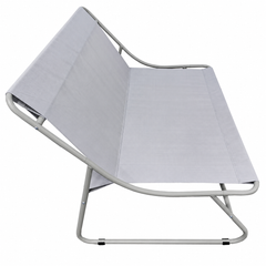 Set Mobilier Grădină AT PERFORMANCE® 4 Piese, Canapea 2 Locuri + 2 Fotolii + Măsuță, Cadru Metalic