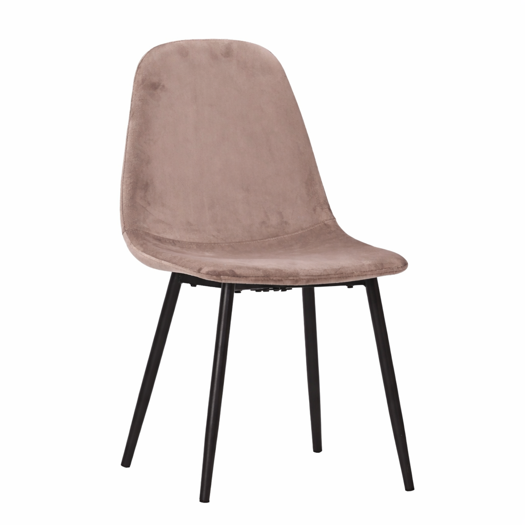 Set masă Bucatarie / Sufragerie cu 4 scaune, blat sintered stone gri și catifea, 120x70 cm