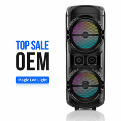 Boxă Portabilă Karaoke Sing-e ZQS12201, 400W, Bluetooth, Dual 12", Microfon Wireless Inclus, LED RGB, USB/TF/AUX, Radio FM, Acumulator Reîncărcabil