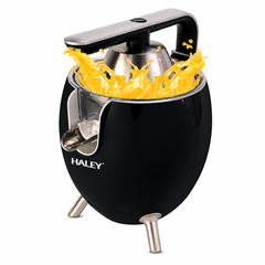 Storcător Electric de Citrice HALEY HY-2965, 500W, 2 Conuri pentru Citrice, Sistem de Presare, Componente din Inox, Funcție Anti-Picurare, Negru