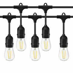 Ghirlandă Luminoasă Decorativă Interconectabilă AT PERFORMANCE® 15 m, 30 Becuri LED, Alb Cald, Exterior IP44