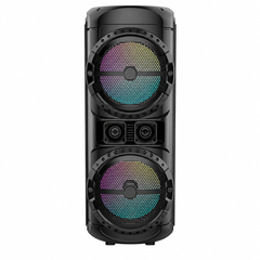 Boxă Portabilă Karaoke Sing-e ZQS12201, Bluetooth, Dual 12", Microfon Wireless Inclus, LED RGB, USB/TF/AUX, Radio FM, Acumulator Reîncărcabil