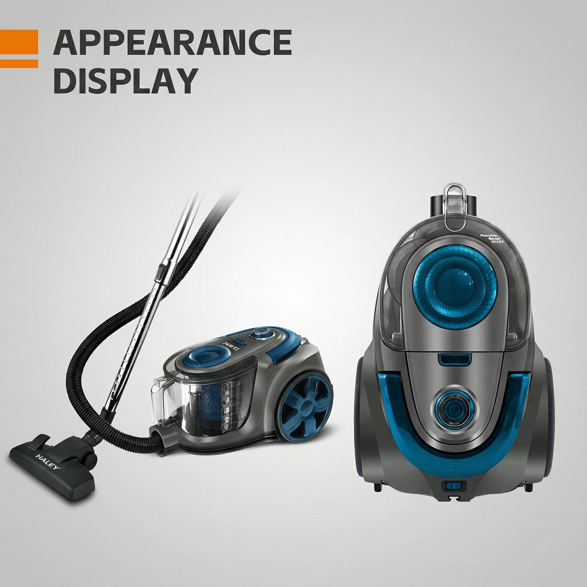 Aspirator Fără Sac HALEY 4,5L, 3000W, Aspirator de Praf, Aspirator Puternic cu Fir, de Calitate, cu Ciclon