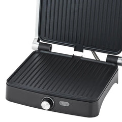 Grill Electric Haley HY-8609, 2000W, Plăci Antiaderente, Deschidere 180°