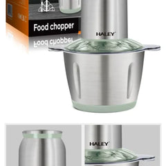 Tocător de alimente Haley HY-1238 – Putere de 1000W și vas de 3L din inox pentru tocare eficientă