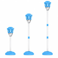 Lampă pentru Copii Bubble Torch cu Generator Automat de Baloane de Săpun, Înălțime Reglabilă 57–119 cm, Efecte Luminoase, Blue, 3+ Ani