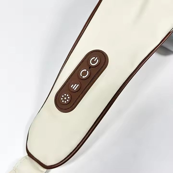 Aparat pentru masaj cervical AT PERFORMANCE®, tehnologie infrarosu cu miscare circulara, culoare bej