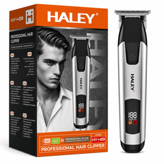 Mașină Profesională De Tuns Haley HY-4511, Acumulator 1200 mAh, Autonomie 150 Minute, Ecran Digital, Încărcare Type-C