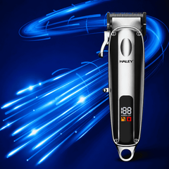 Mașină Profesională De Tuns Haley HY-4504, Acumulator 2000 mAh, Autonomie 180 Minute, Ecran LCD, Încărcare USB