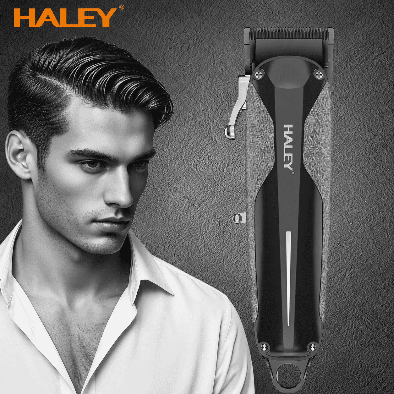 Mașină Profesională De Tuns Haley HY-4513, Acumulator 2000 mAh, Autonomie 180 Minute, Încărcare USB Type-C