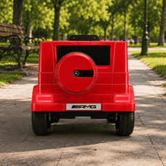 Mașină Electrică pentru Copii Tip SUV 4x4 Premium, Design Inspirat Mercedes G-Class AMG, 12V, Lumini LED, Muzică, Rosu
