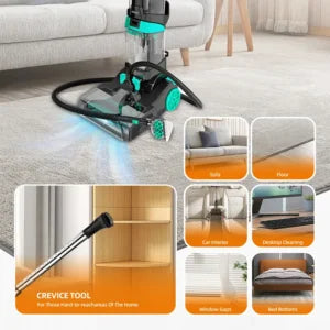 Aspirator canistră 1350 ml, 800W, cu filtru de aer ultra-fin și funcție de curățare umed-uscat – HALEY HY-3916, pentru acasă, hotel și spații exterioare