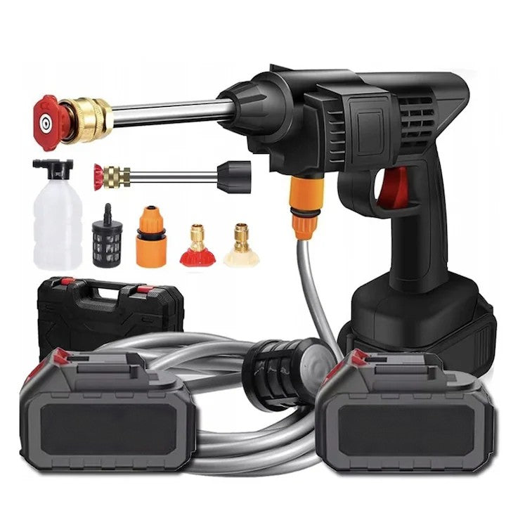 Pachet Promo AT PERFORMANCE® – Suflantă aer 555 m³/min + Pistol spălare presiune 36V cu 2X acumulator, multifuncționale și portabile