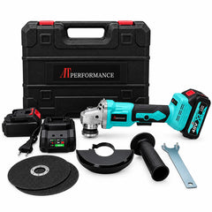Polizor Unghiular cu Acumulator AT PERFORMANCE® AT-2098, 48V, Disc 125 mm, 10.000 RPM, 2 Acumulatori Li-Ion 5.0Ah, Încărcător și 2 Discuri