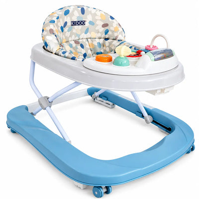 Premergător bebe KIDOO Baby Walker W1246UR2, cu jucării și muzică, 6–18 luni, Albastru