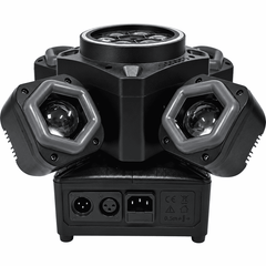 Proiector LED Profesional Moving Head cu 4 Brațe Rotative, Efecte RGB Multicolore, Jocuri de Lumini și Moduri Automate pentru Evenimente