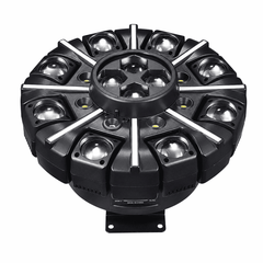 Proiector Lumini LED AT-2106, Efecte Multicolore, Design Circular Multi-Lens, 35 × 35 × 23 cm, pentru DJ, Petreceri, Cluburi și Evenimente