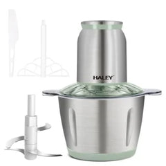 Tocător de alimente Haley HY-1238 – Putere de 1000W și vas de 3L din inox pentru tocare eficientă