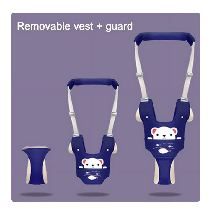 Ham Bebe cu Suport Tip Chilot Detasabil, At Performance, Premergator, Asistare Mers, Varsta 6-24 luni, Ursulet, Bumbac, Plasa, Ergonomic si sigur