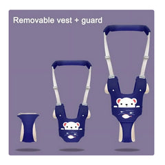 Ham Bebe cu Suport Tip Chilot Detasabil, KIDOO, Premergator, Asistare Mers, Varsta 6-24 luni, Ursulet, Bumbac, Plasa, Ergonomic si sigur