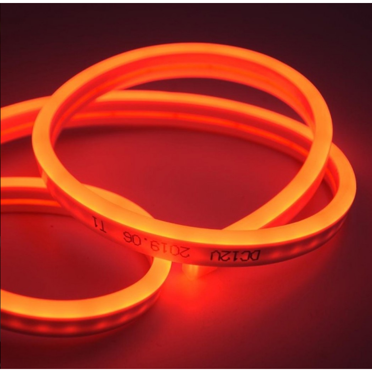 Banda luminoasa, At Performance®, Neon flex slim, led rosu, 12V, 5m