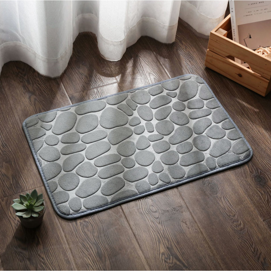 Covor baie, AT PERFORMANCE®, 100% poliester, 38X60 cm, Gri deschis