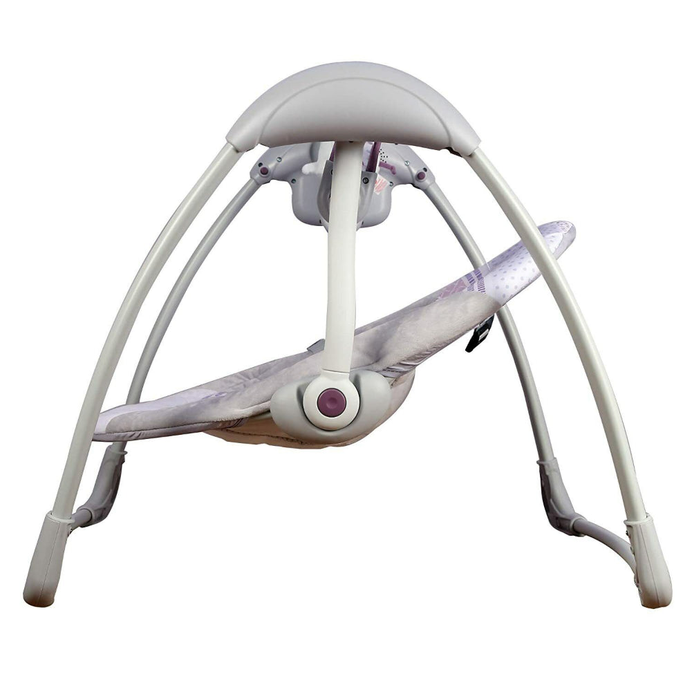 Leagan Electric pentru bebelusi, At Performance, Cu 7 melodii, 3 sunete naturale, 2 pozitii de reglare scaun, Roz