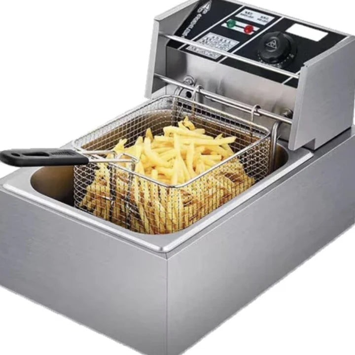 Friteuza Electrică Profesională din Inox – Putere 2500W, 6L